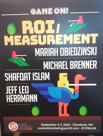 ROI measurement track - Content Marketing World