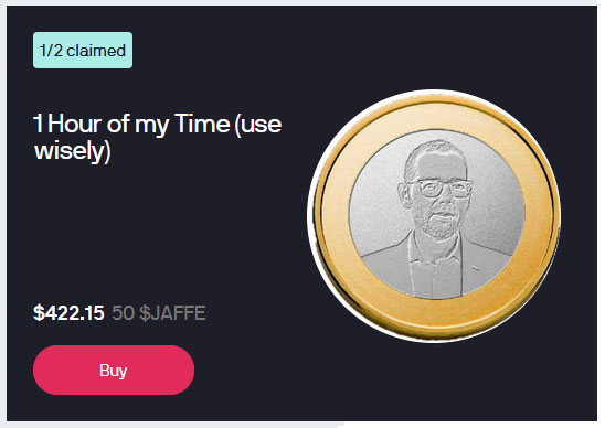 Joseph Jaffes kampagne med crator coins